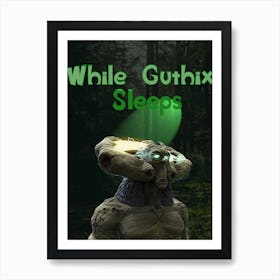 While Guthix Sleeps, RS, RS3, OSRS, Runescape, Video Game, Art, Wall Print Art Print