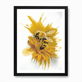 Bee Canvas Print Affiche