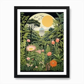 New York Botanical Garden Usa Henri Rousseau Style 1 Art Print