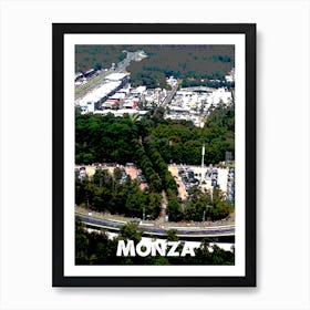 Monza, Circuit, Track, Art, Wall Print Art Print