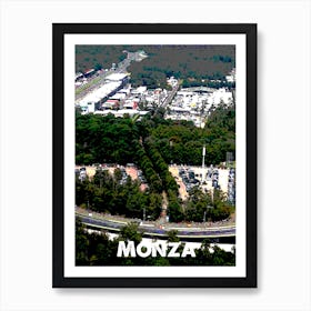 Monza, Circuit, Track, Art, Wall Print Poster