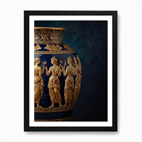 Vase With A Group Of Women Art Print