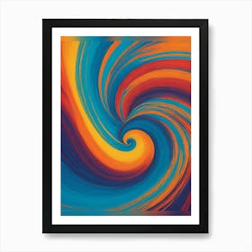 Abstract Swirl Painting 1 Art Print