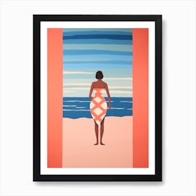 Matisse Inspired Abstract Beach Seaside Poster Poster