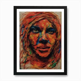 Face Of A Woman Art Print