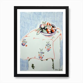 Matisse Inspired Still Life Art Print