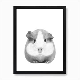 Guinea Pig Girl Art Print