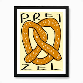 Pretzel Yellow Poster