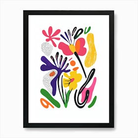 Abstract Floral Painting 10 Art Print