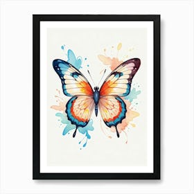 Watercolor Butterfly Art Print