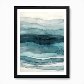 Aquatic Layers Art Print