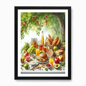 Fruit, Bread, Bread Art Print