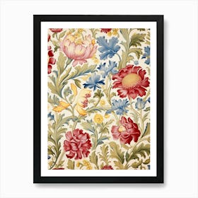 Floral Wallpaper 86 Art Print