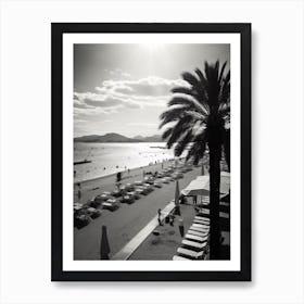 Cannes, France, Mediterranean Black And White Photography Analogue 2 Art Print