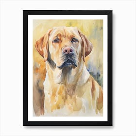 Labrador Retriever Watercolor Painting 3 Art Print