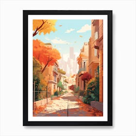 Cairo In Autumn Fall Travel Art 4 Art Print