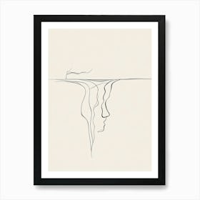 Line In The Sand Art Print