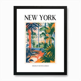 Brooklyn Botanic Garden New York Colourful Silkscreen Illustration 1 Poster Art Print