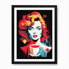 Redmond Washington Retro Pop Art 24 Art Print