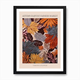 Fall Botanicals Veronica Flower 1 Poster Art Print