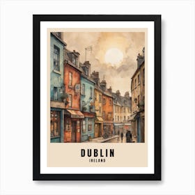 Dublin City Ireland Travel Poster (32) Art Print