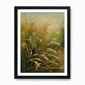 Wild grass, old oil painting,Colorado Arts, Vermont Arts,Montana Arts,Alaska Arts1 Art Print