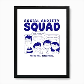 Social Anxiety Squad Poster