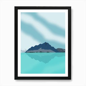 Bow Lake, Banff National Park, Alberta, Canada Art Print