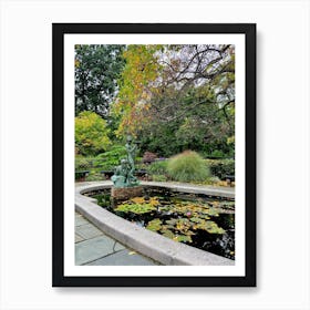 Burnett Fountain, Central Park, New York City Art Print