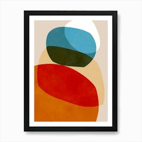 Expressive abstract shapes 5 Art Print