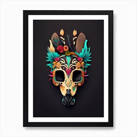 Animal Skull 6 Mexican Art Print