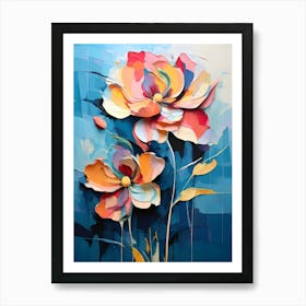 Abstract Flower Painting 22 Art Print