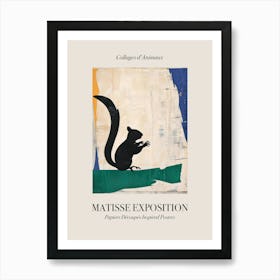 Chipmunk 3 Matisse Inspired Exposition Animals Poster Art Print