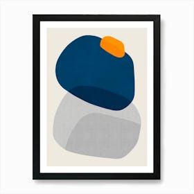 Expressive abstract shapes 4 1 Art Print