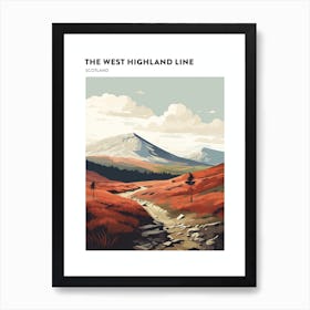 The West Highland Line Scotland 13 Hiking Trail Landscape Poster Art Print