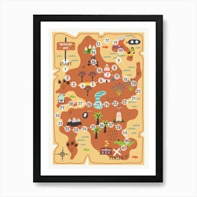 Map Of The World Art Print