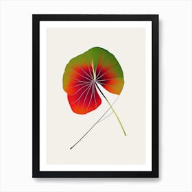 Nasturtium Leaf Abstract 2 Art Print