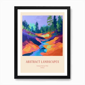 Colourful Abstract Oulanka National Park Finland 3 Poster Art Print
