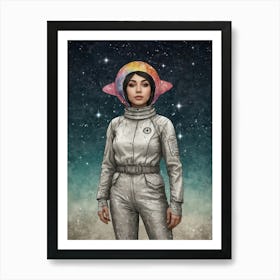 Space Girl Art Print