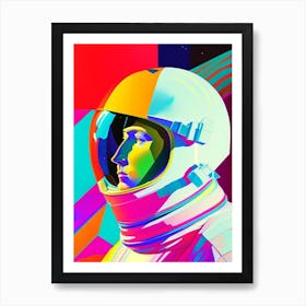 Cosmonaut Abstract Modern Pop Space Art Print