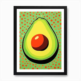 Avocado Pop Art Inspired 3 Art Print