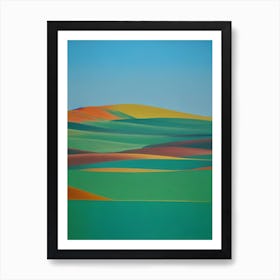 Namib Blue Oil Painting 1  Art Print