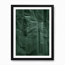 Emerald Green Abstract Paper Forest Art Print