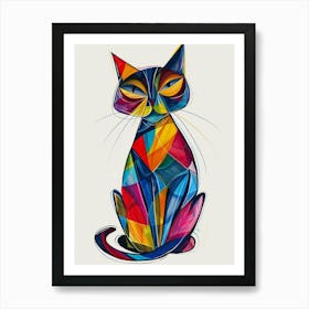 Colorful Cat 1 Art Print