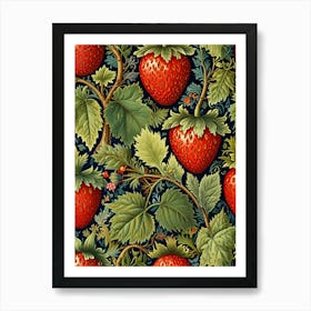 William Morris Strawberry Pattern Art Print