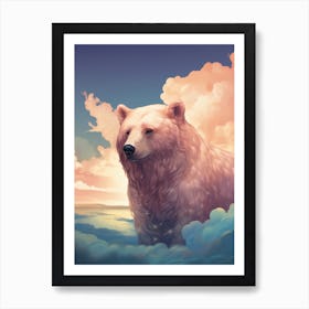 Bear In The Sky Art Print