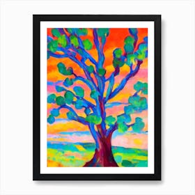 Joshua Tree 2 tree Abstract Block Colour Art Print