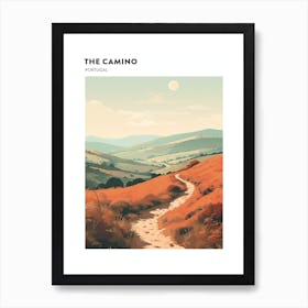 The Camino Portugal Hiking Trail Landscape Poster Art Print