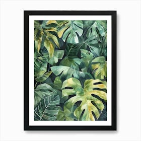 Tropical Leaves 105 Art Print