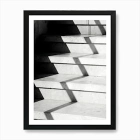 Shadows On The Stairs Art Print